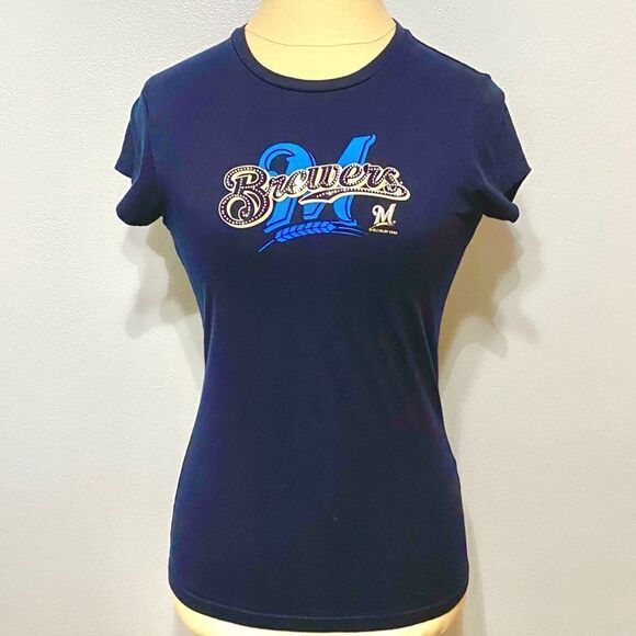 Milwaukee Brewers Rhinestone Tee - Picture 1 of 6